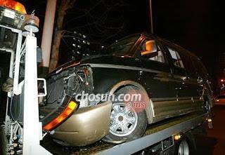 Leeteuk appa's car in accident